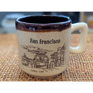 Vintage stoneware San Francisco Mug
